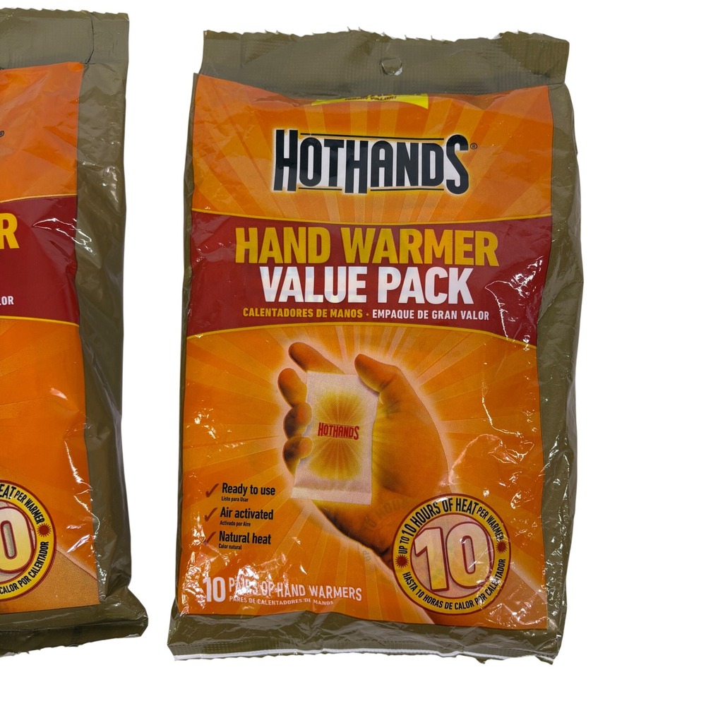HotHands Hand Warmer Value Pack Unisex OS Orange 20 Pairs Total 10hr Heat - Picture 2 of 5